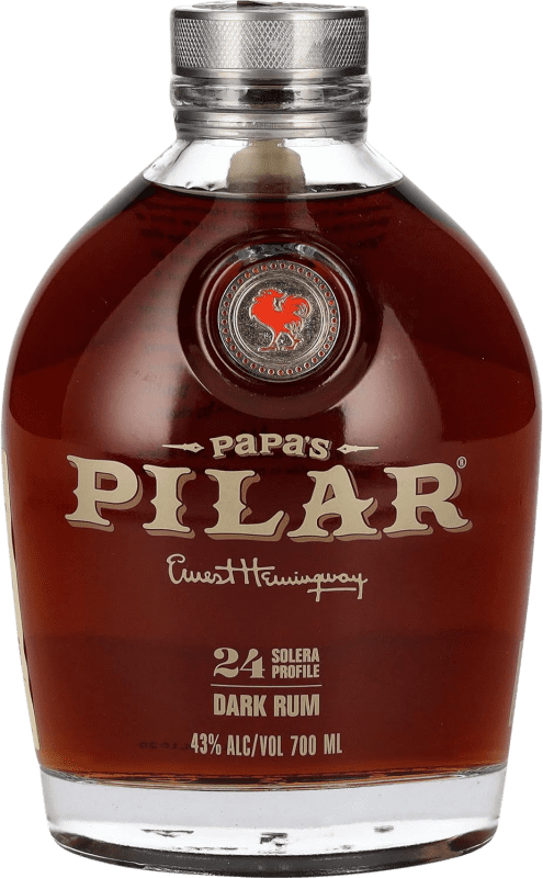 送料無料 | ラム Papa's Pilar Solera Profile Dark アメリカ 24 年 70 cl