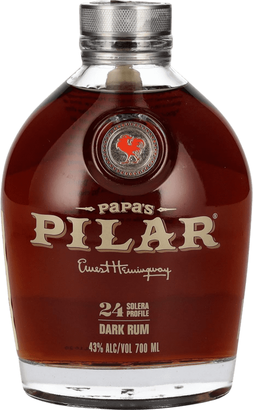 Envío gratis | Ron Papa's Pilar Profile Solera, Dark — Oscuro Estados Unidos 24 Años 70 cl