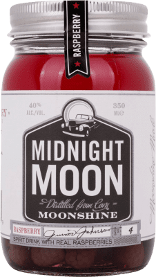 Liköre Midnight Moon Moonshine Raspberry Drittel-Liter-Flasche 35 cl