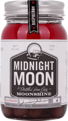 免费送货 | 利口酒 Midnight Moon Moonshine 美国 中号罐装 35 cl Raspberry — 覆盆子