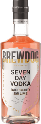 Vodka BrewDog Seven Day 70 cl Raspberry — Lampone, Lime — Lima