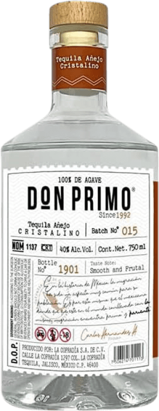 Spedizione Gratuita | Tequila La Cofradía Don Primo Añejo Cristalino Messico 70 cl