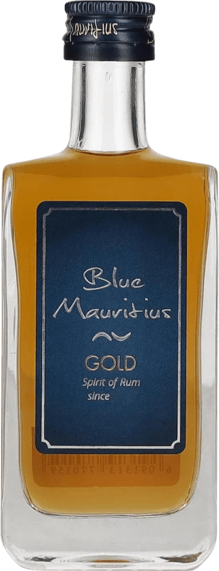 31,95 € Envoi gratuit | Rhum Blue Mauritius Gold Bouteille Miniature 5 cl