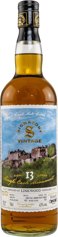 94,95 € | Whisky Single Malt Signatory Vintage Monument at Linkwood Single Cask — Barrica Única Reino Unido 13 Anos 70 cl