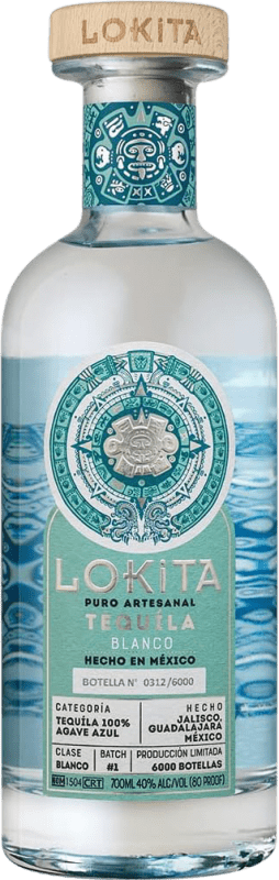 Spedizione Gratuita | Tequila Lokita Artesanal Blanco Messico 70 cl