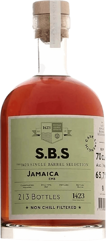 151,95 € 免费送货 | 朗姆酒 1423 World Class Spirits S.B.S Jamaica Single Barrel Selection