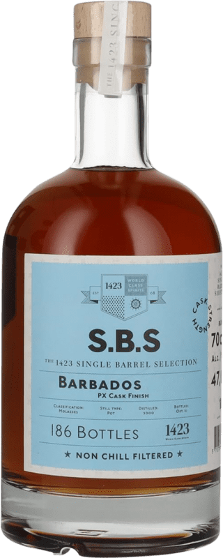 Бесплатная доставка | Ром 1423 World Class Spirits S.B.S Barbados PX Cask Finish Тринидад и Тобаго 70 cl