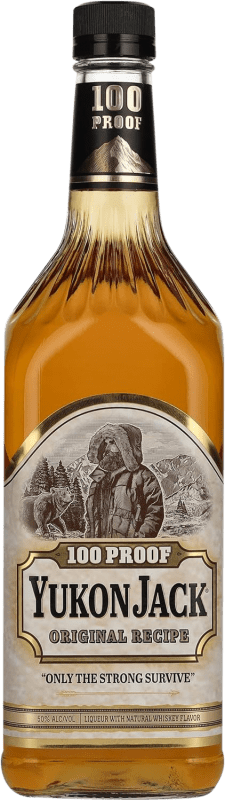 Free Shipping | Whisky Blended Yukon Jack 100 Proof Original Recipe Canada 1 L