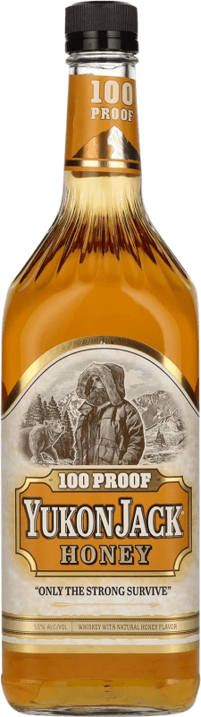 Бесплатная доставка | Виски смешанные Yukon Jack 100 Proof Honey Канада 1 L