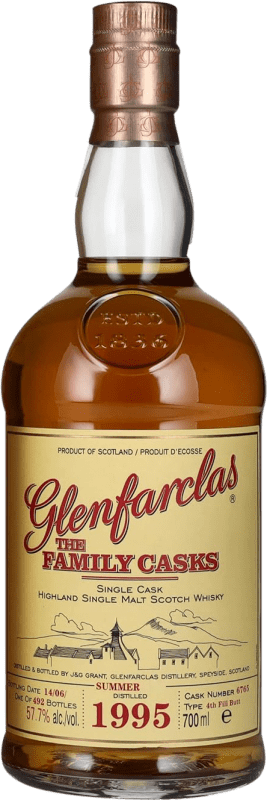 免费送货 | 单一麦芽威士忌 Glenfarclas The Family Casks Summer 4th Fill Butt 英国 70 cl
