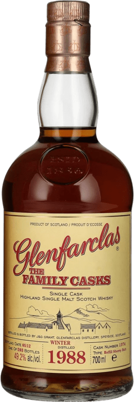 Бесплатная доставка | Виски из одного солода Glenfarclas The Family Casks Winter Refill Sherry Butt Объединенное Королевство 70 cl