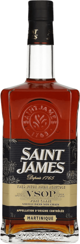 41,95 € | 朗姆酒 Plantations Saint James Trés Vieux Agricole VSOP 马提尼克 70 cl