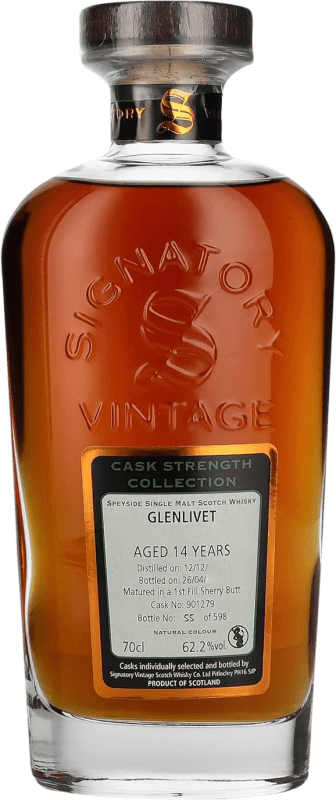 Free Shipping | Blended Whisky Signatory Vintage At Glenlivet Cask Strength, Collection United Kingdom 14 Years 70 cl