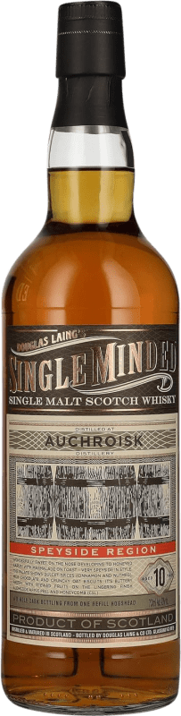 免费送货 | 威士忌单一麦芽威士忌 Douglas Laing's Auchroisk Single Minded 英国 10 岁 70 cl