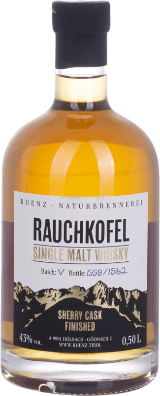 87,95 € | Whisky Single Malt Rauchkofel Sherry Cask Finish — Acabado en Barrica Austria Botella Medium 50 cl