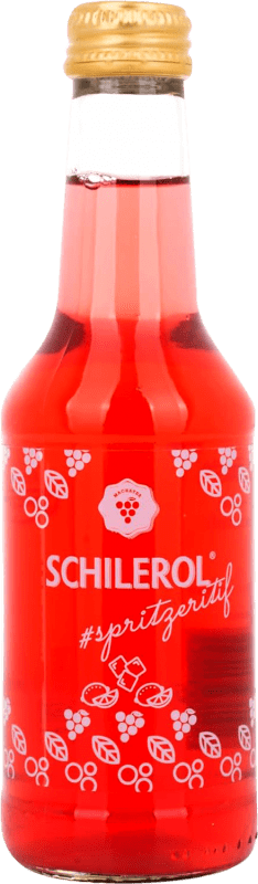 Free Shipping | 24 units box Spirits Schilerol. Spritzeritif Austria Small Bottle 25 cl