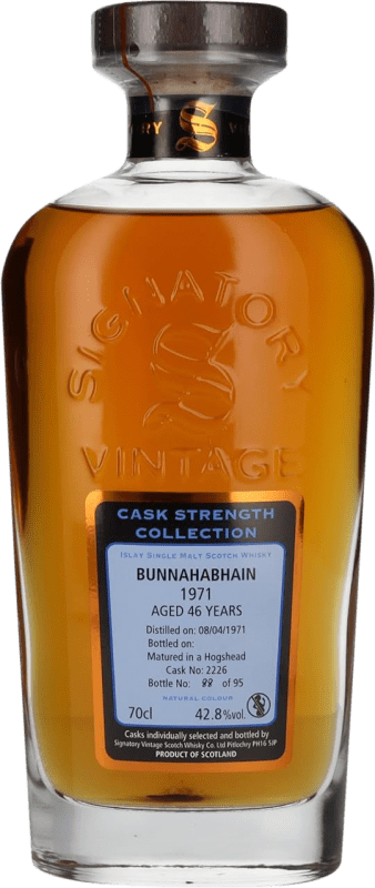 2 809,95 € Kostenloser Versand | Whiskey Blended Signatory Vintage Cask Strength Collection at Bunnahabhain Reserve 46 Jahre