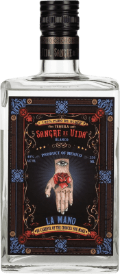 送料無料 | テキーラ Sangre de Vida Loteria La Mano Blanco メキシコ 3分の1リットルのボトル 35 cl