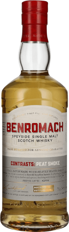 免费送货 | 威士忌单一麦芽威士忌 Benromach Peat Smoke 斯佩塞 英国 70 cl