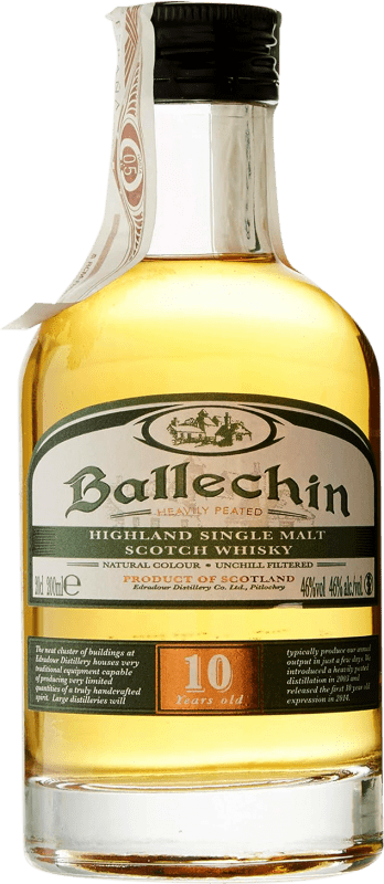 36,95 € | Single Malt Whisky Edradour Ballechin United Kingdom 10 Years Miniature Bottle 2 cl