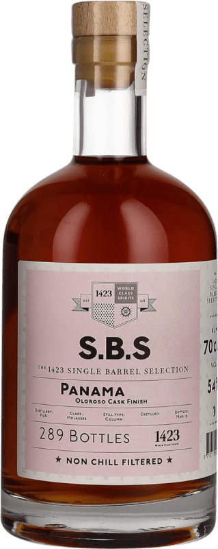 免费送货 | 朗姆酒 1423 World Class Spirits S.B.S Panama Oloroso Cask Finish 特立尼达和多巴哥 70 cl