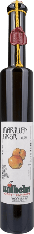 Envio grátis | Licores Wilhelm Áustria Garrafinha Terço 35 cl Marille — Damasco