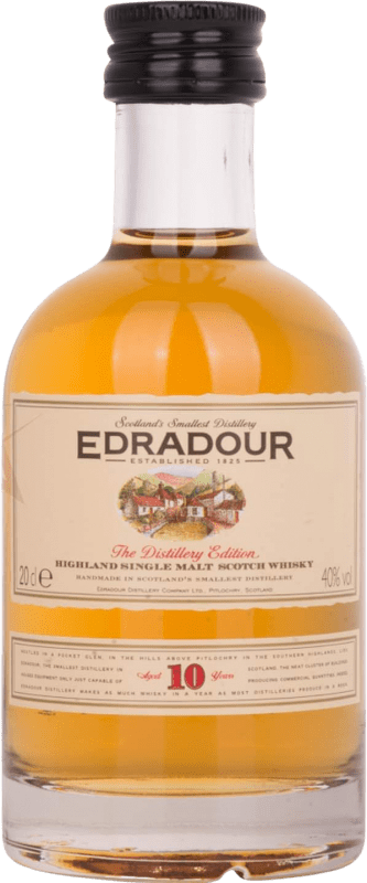19,95 € Envio grátis | Whisky Blended Edradour 10 Anos Garrafinha 20 cl