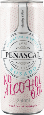 63,95 € Free Shipping | 24 units box Red Wine Peñascal Can 25 cl 0.0 Zero Zero