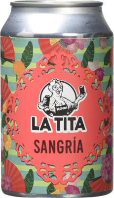 酒桑格利亚汽酒 盒装24个 La Tita Rivera 三分之一升瓶 33 cl