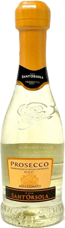 2,95 € Envío gratis | Espumoso Blanco Sant'Orsola Extra Dry — Extra Seco Millesimato D.O.C. Prosecco Botellín 20 cl