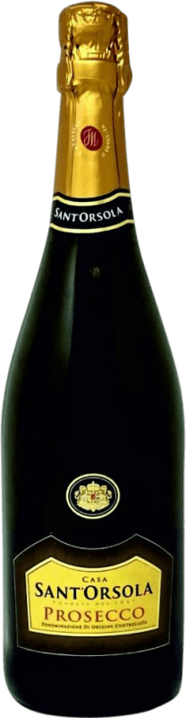 Бесплатная доставка | Белое игристое Sant'Orsola Extra Dry Экстра сухой D.O.C. Prosecco Венето Италия Glera 75 cl