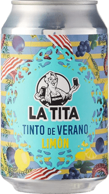 飲み物とミキサー 24個入りボックス La Tita Rivera Tinto de Verano Limón アルミ缶 33 cl