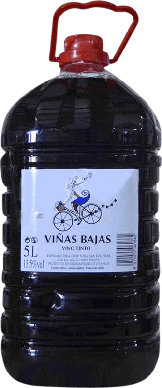 Free Shipping | Red wine Viñas Bajas Spain Carafe 5 L