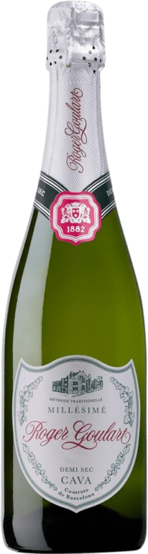 10,95 € | Blanc mousseux Roger Goulart Demi-Sec Demi-Sucré D.O. Cava Catalogne Espagne Macabeo, Xarel·lo, Parellada 75 cl