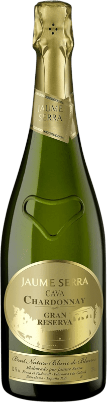 Envoi gratuit | Blanc mousseux Jaume Serra Grande Réserve D.O. Cava Catalogne Espagne Chardonnay 75 cl