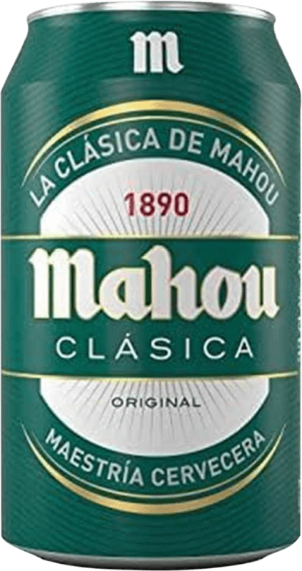 21,95 € | Caixa de 24 unidades Cerveja Mahou Lager, Clássico, Dorada — Dourada Espanha Lata 33 cl