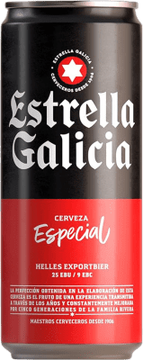 Bier 10 Einheiten Box Estrella Galicia Especial Alu-Dose 33 cl