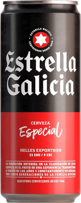 Free Shipping | 10 units box Beer Estrella Galicia Special Spain Can 33 cl