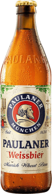 Bier 20 Einheiten Box Paulaner Hefe Weissbier Trigo Medium Flasche 50 cl