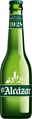 免费送货 | 盒装12个 啤酒 El Alcázar. Lager Especial 西班牙 三分之一升瓶 33 cl