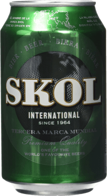 33,95 € Free Shipping | 24 units box Beer Skol Can 33 cl