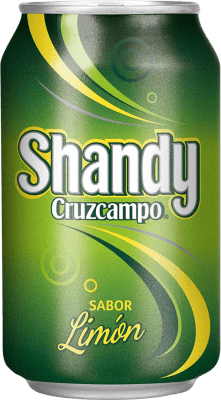 啤酒 盒装24个 Cruzcampo Shandy Limón 铝罐 33 cl