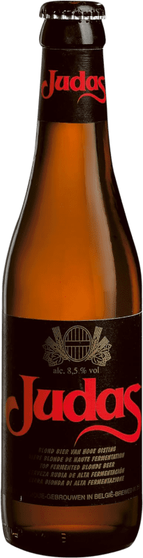 Envio grátis | Caixa de 12 unidades Cerveja Judas Espanha Garrafa Terço 33 cl