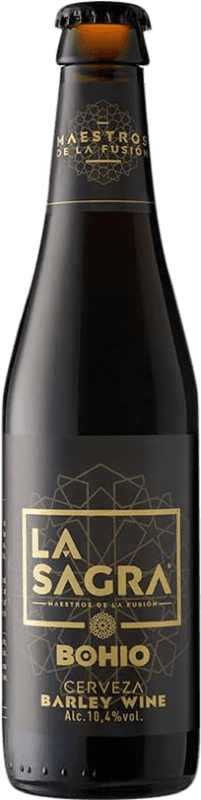 Envio grátis | Caixa de 12 unidades Cerveja La Sagra Bohío Estilo Barley Wine Espanha Garrafa Terço 33 cl