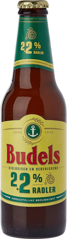 Free Shipping | 24 units box Beer Budels Radler Bio Netherlands One-Third Bottle 30 cl