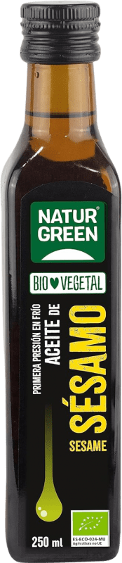 12,95 € Envío gratis | Aceite de Cocina Natur Green Sésamo Bio Botellín 25 cl