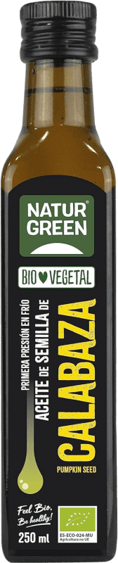 18,95 € Envío gratis | Aceite de Cocina Natur Green Calabaza Bio Botellín 25 cl