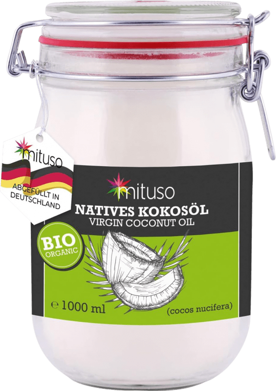 Spedizione Gratuita | Olio da Cucina Mituso Coco Virgen Kokosnuss Orgánico Sri Lanka 1 L