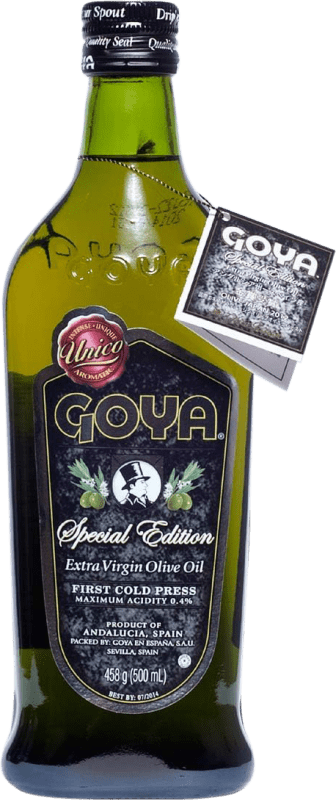 Envío gratis | Aceite de Oliva Goya. Único AOVE Virgen Extra España Botella Medium 50 cl