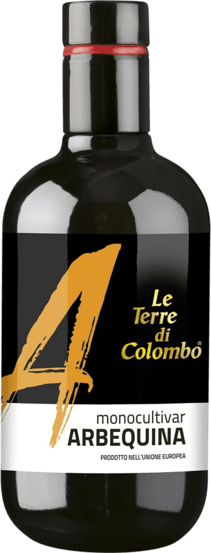 Envío gratis | Aceite de Oliva Le Terre di Colombo AOVE Virgen Extra Italia Arbequina Botella Medium 50 cl